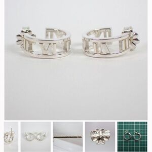 Tiffany Silver Atlas small hoop earrings